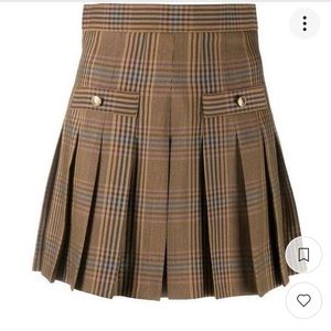 Sandro Paris Plaid Skort